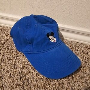 Disney Mickey Mouse Embroidered Blue Baseball Cap Men's Adjustable